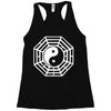 i ching ying and yang Racerback Tank