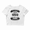 Premium Vintage 1949 Crop Top