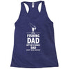 i'm a fishing dad   daddy Racerback Tank