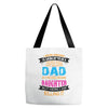 Super Cool Dad Of A Freaking Awesome Daughter Tote Bags
