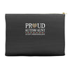 proud autism aunt Accessory Pouches