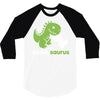 daddysaurus dinosaur dino 3/4 Sleeve Shirt