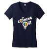 coming out Women's V-Neck T-Shirt