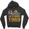 queens are born in october 1969 Zipper Hoodie