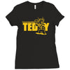 touchdown teddy Ladies Fitted T-Shirt