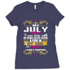 i am a July women Ladies Fitted T-Shirt