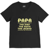 papa the man the myth the legend V-Neck Tee