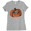 goofy pumpkin Ladies Fitted T-Shirt
