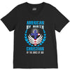 American by Birth Christian By the Grace of God V-Neck Tee