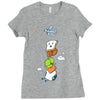 mid air disintegrated Ladies Fitted T-Shirt