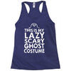 this is my lazy ghost costume 3 Racerback Tank