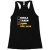 single taken trainin to go super saiyan Racerback Tank