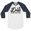 Dogs Because People Suck 3/4 Sleeve Shirt