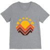 sunset mountain V-Neck Tee