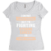 I am Not Super Woman But I'm Fighting Uterine Cancer So Close Enough Women's Triblend Scoop T-shirt