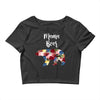 mama bear floral Crop Top