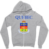 quebec coat of arms canada Zipper Hoodie