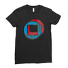 square in circle Ladies Fitted T-Shirt