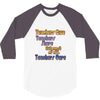 teachers give, share, care 3/4 Sleeve Shirt