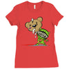 teddy monster Ladies Fitted T-Shirt