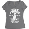 Best Friend Beagle Women's Triblend Scoop T-shirt