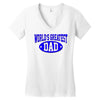 world greatest dad Women's V-Neck T-Shirt