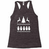 christmas scene reindeer funny Racerback Tank