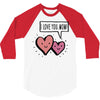 i love you mom 3/4 Sleeve Shirt