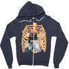 cats İn rib Zipper Hoodie