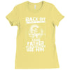 Back Off I Have A Crazy Grandpa And I am not Afraid To Use Him Ladies Fitted T-Shirt