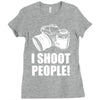 i shoot people Ladies Fitted T-Shirt