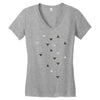 DOWN UP / scandi white / warm grey / flax / lavender Women's V-Neck T-Shirt