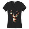 christmas deer Women's V-Neck T-Shirt