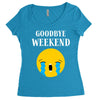 goodbye weekend Women's Triblend Scoop T-shirt