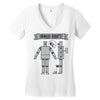 onward robots! &ndash; by chris ware Women's V-Neck T-Shirt