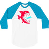 monster fish eats diver 3/4 Sleeve Shirt