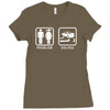 drifting   problem solved mens funny Ladies Fitted T-Shirt
