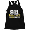 911 dispatcher heroes Racerback Tank