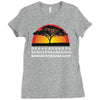 lion chant t   funny  lions joke king savannah africa retro big cat Ladies Fitted T-Shirt
