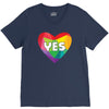 Yes Lgbt Heart V-Neck Tee