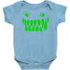 fun monster face, eat, beast, Baby Onesie