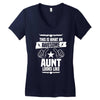 Awesome Aunt Looks Like Women's V-Neck T-Shirt