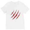 red strong V-Neck Tee