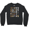 dabbing animals Crewneck Sweatshirt