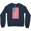 t-rex vintage american flag Crewneck Sweatshirt