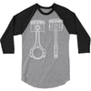 sketch of piston 2 3/4 Sleeve Shirt