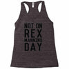 rex manning day Racerback Tank