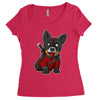 corgipool Women's Triblend Scoop T-shirt
