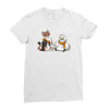 the owl and the weasel Ladies Fitted T-Shirt