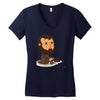abraham play the game Women's V-Neck T-Shirt